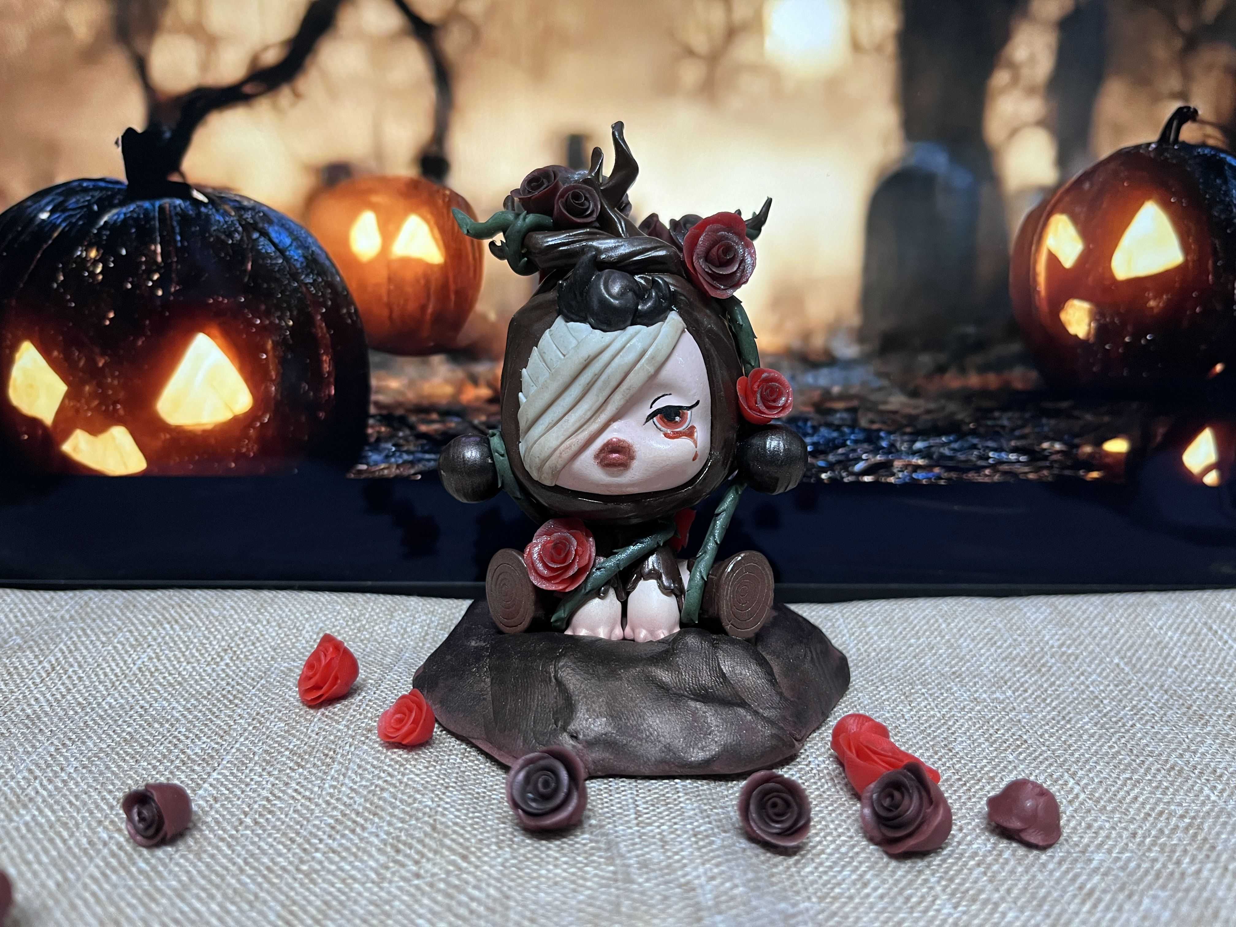 Custom Skull Panda figurine